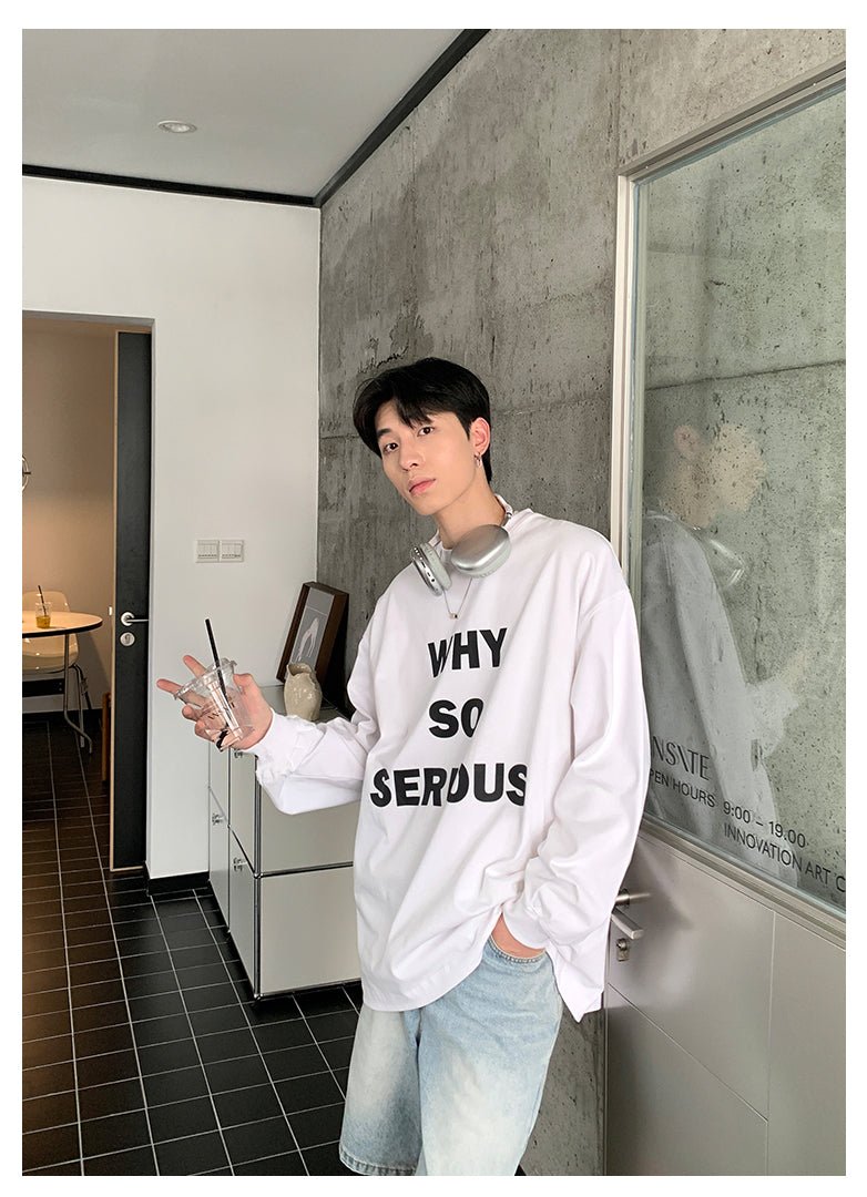 韓国ファッション SELCA-Street letter print long sleeve T -shirt-mselca2023aw876-06