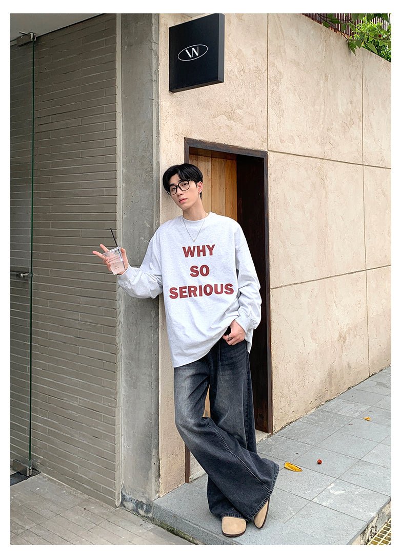 韓国ファッション SELCA-Street letter print long sleeve T -shirt-mselca2023aw876-07