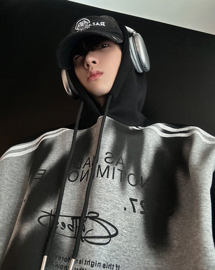 韓国ファッション SELCA-Street Sweat Parker-mselca2023aw881-01