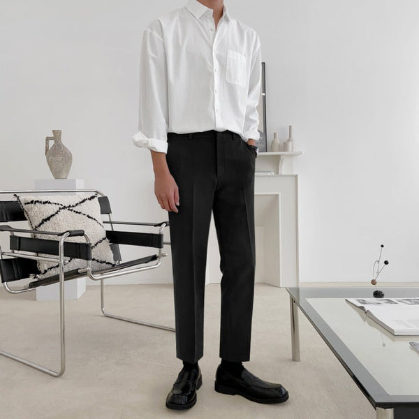 韓国ファッション SELCA-Suit slacks-mselca2023aw899-02