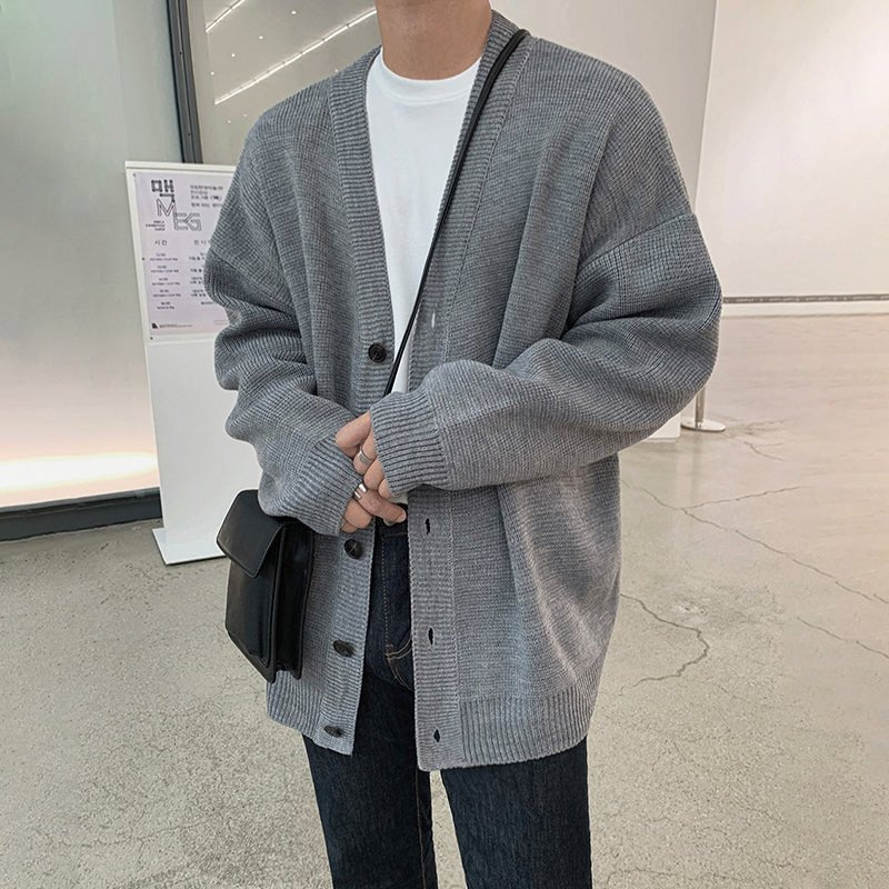 韓国ファッション SELCA-Thick knit cardigan-mselca2023aw920-04