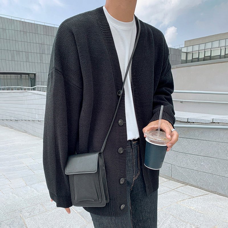 韓国ファッション SELCA-Thick knit cardigan-mselca2023aw920-03