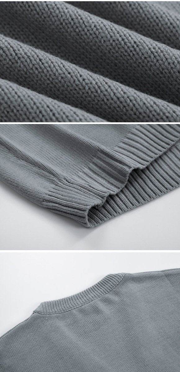 韓国ファッション SELCA-Thick knit cardigan-mselca2023aw920-09