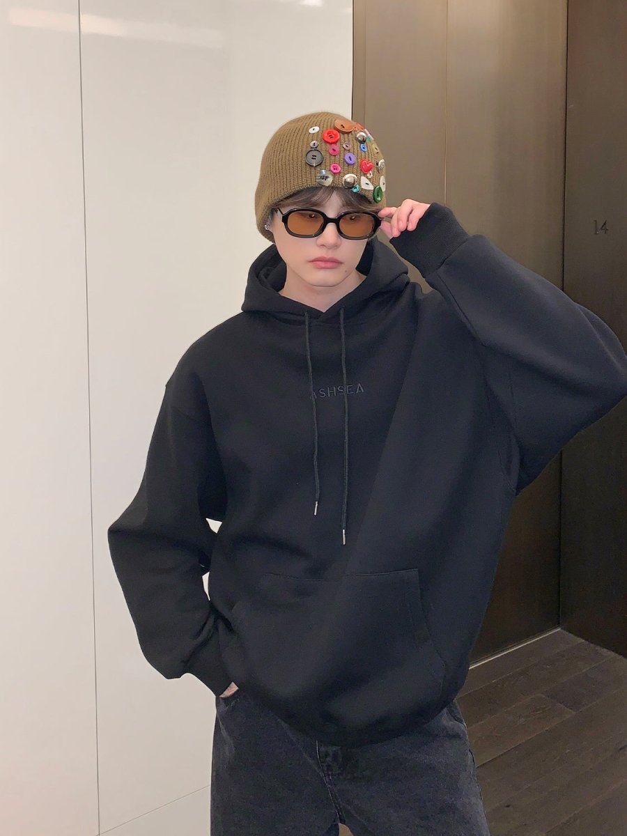 韓国ファッション SELCA-Thick logo parker-mselca2023aw922-05