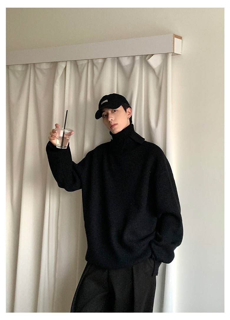 韓国ファッション SELCA-Turtle neck design knit sweater-mselca2023aw928-06