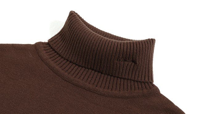 韓国ファッション SELCA-Turtle neck logo knit sweater-mselca2023aw931-010