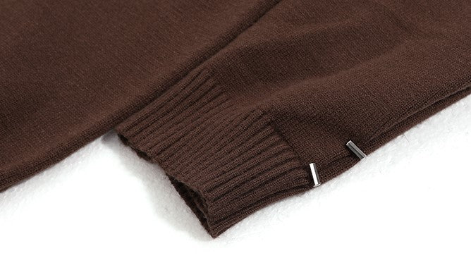韓国ファッション SELCA-Turtle neck logo knit sweater-mselca2023aw931-011