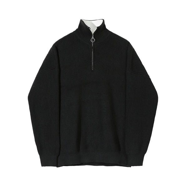 韓国ファッション SELCA-Turtle neck zipper knit-mselca2023aw933-010