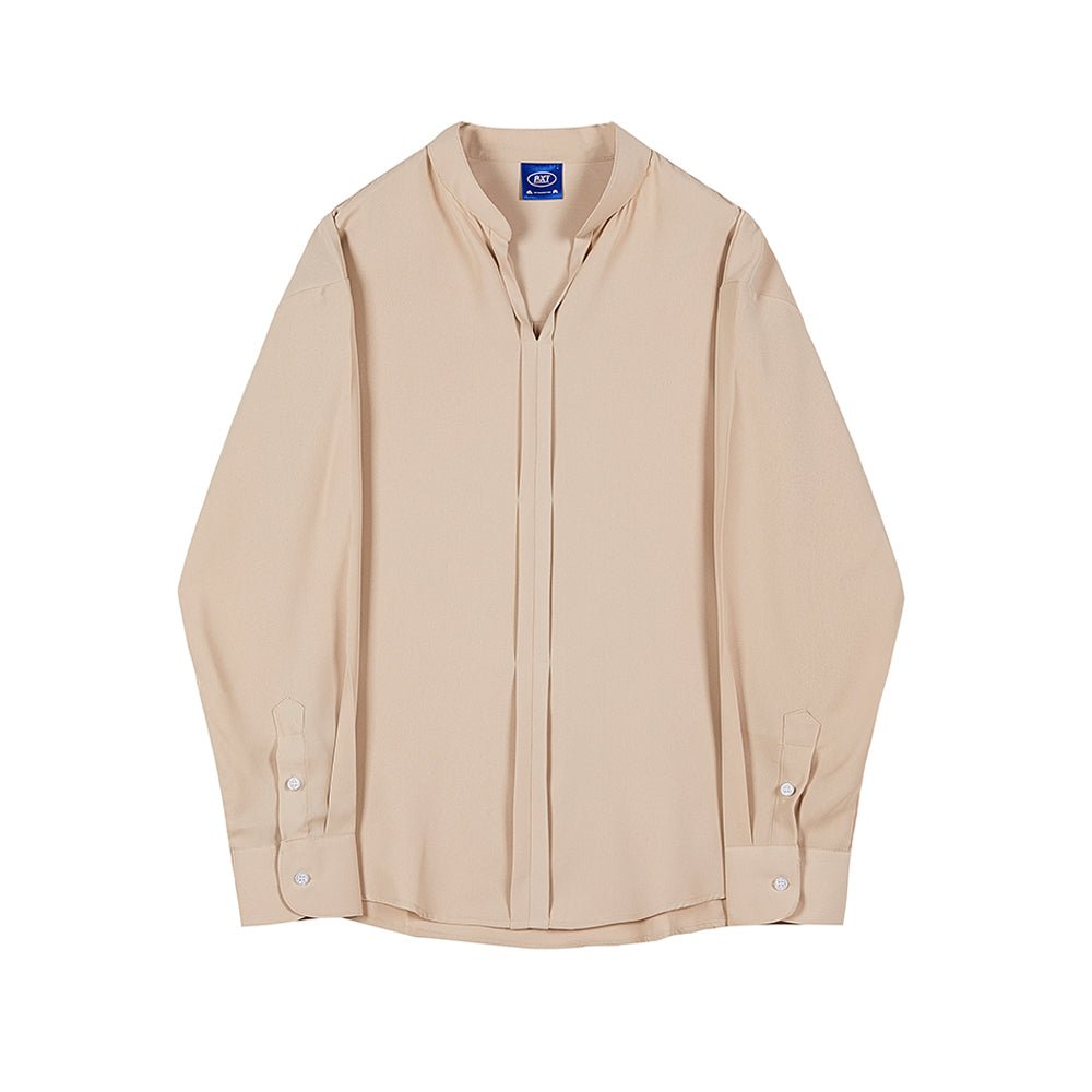 韓国ファッション SELCA-V -neck long -sleeved shirt-mselca2023aw940-06