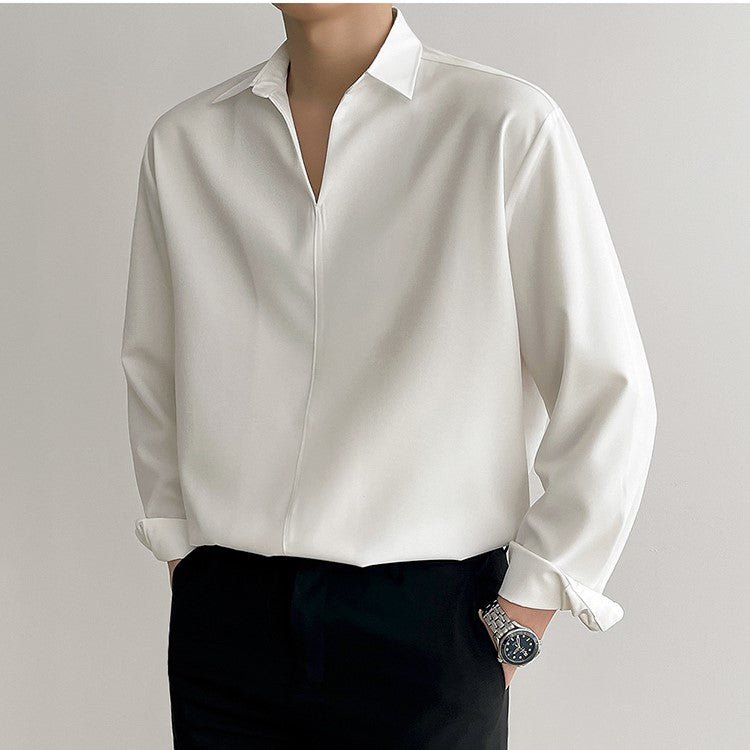 韓国ファッション SELCA-V -neck shirt-mselca2023aw942-08
