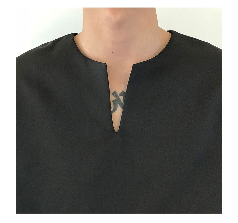 韓国ファッション SELCA-V -neck siphon shirt-mselca2023aw946-010