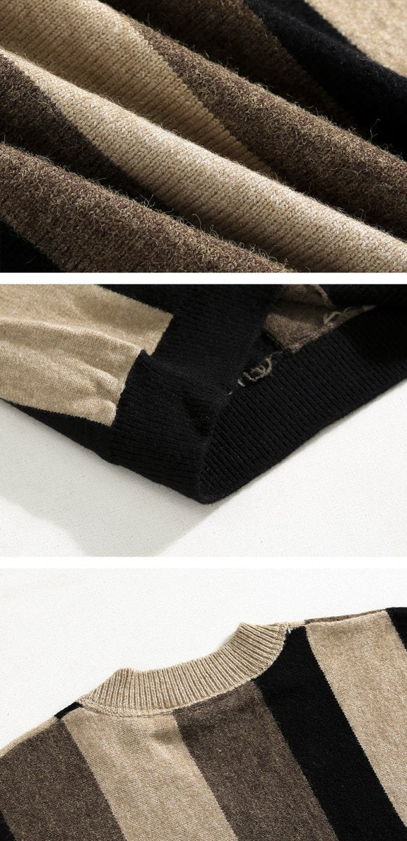 韓国ファッション SELCA-V neck knit sweater-mselca2023aw958-07