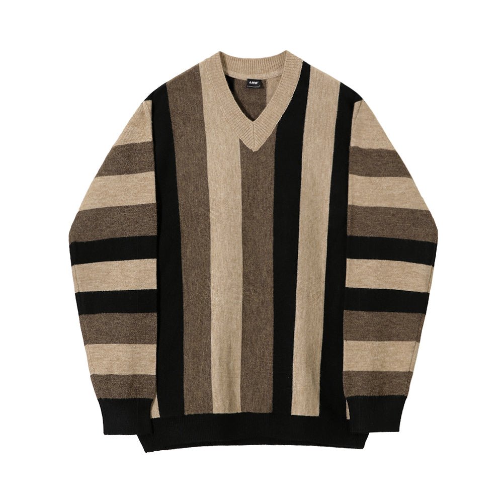 韓国ファッション SELCA-V neck knit sweater-mselca2023aw958-05