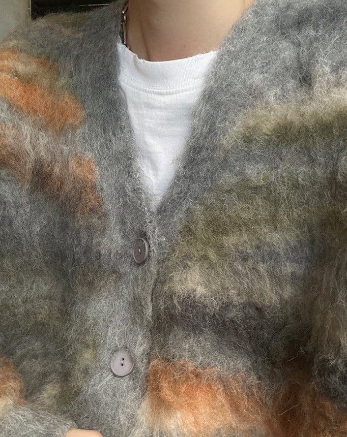 韓国ファッション SELCA-V neck mokomoko cardigan-mselca2023aw960-06