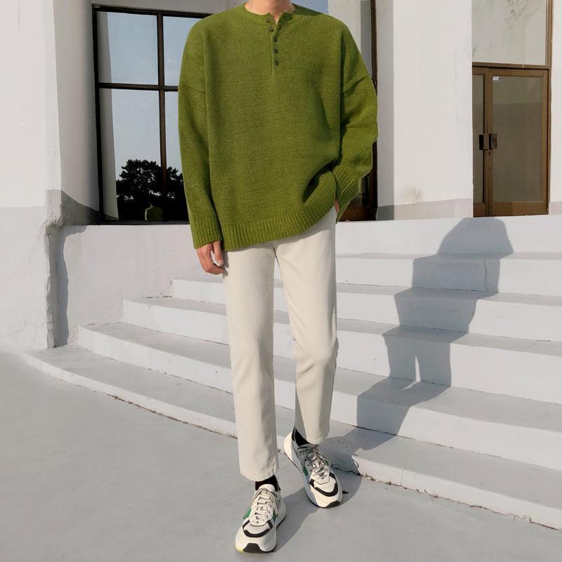 韓国ファッション SELCA-V-neck knit sweater-mselca2023aw963-01