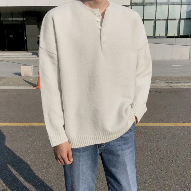 韓国ファッション SELCA-V-neck knit sweater-mselca2023aw963-02