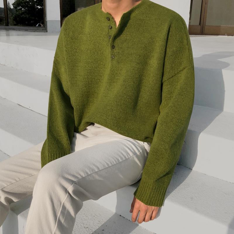 韓国ファッション SELCA-V-neck knit sweater-mselca2023aw963-04