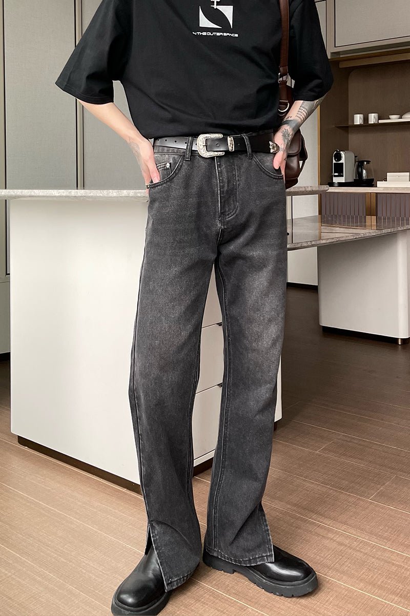 韓国ファッション SELCA-Vintage denim pants-mselca2023aw970-03