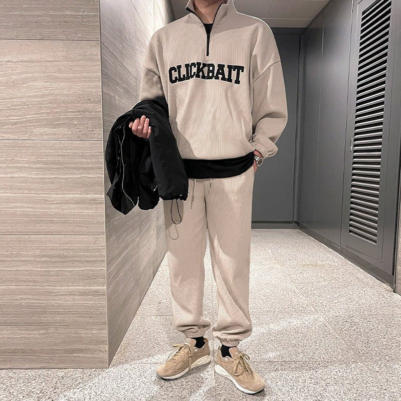 韓国ファッション SELCA-Waffle logo set up-mselca2023aw981-01