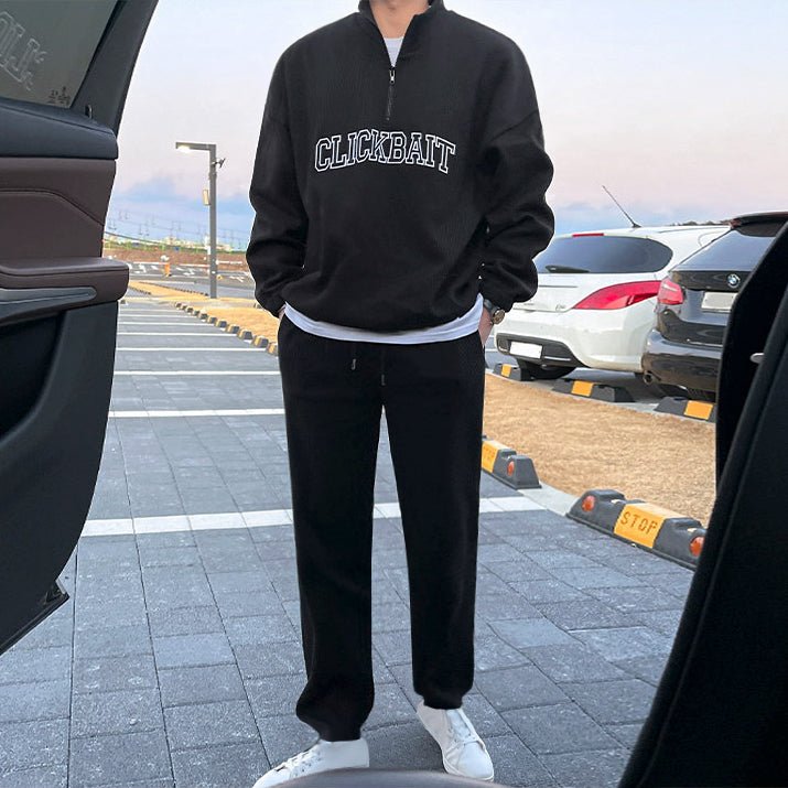 韓国ファッション SELCA-Waffle logo set up-mselca2023aw981-04