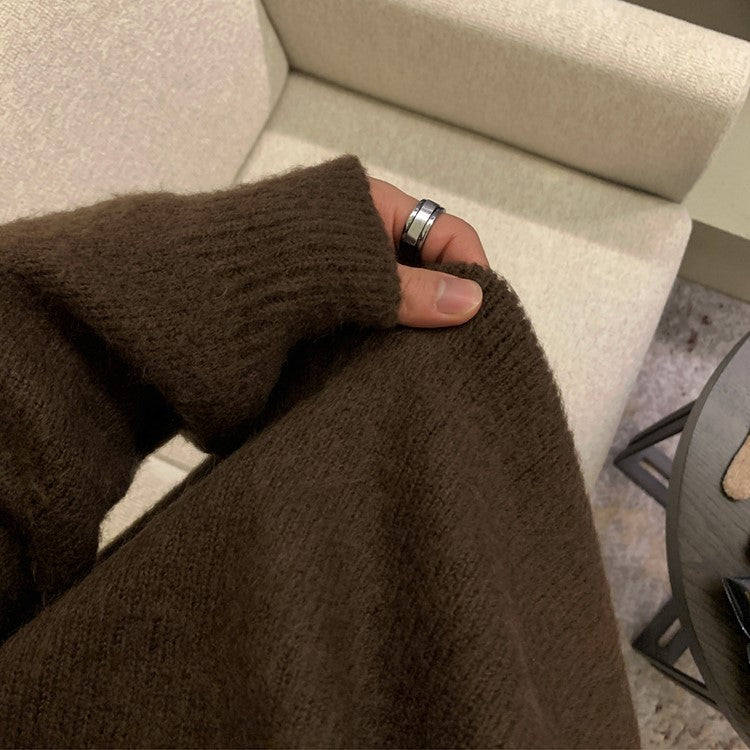 韓国ファッション SELCA-Warm loousen knit sweater-mselca2023aw987-03