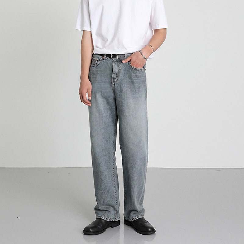 韓国ファッション SELCA-Wash gray denim-mselca2023aw988-02