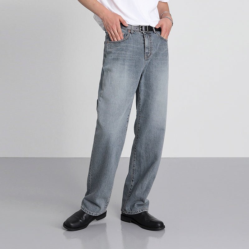 韓国ファッション SELCA-Wash gray denim-mselca2023aw988-04