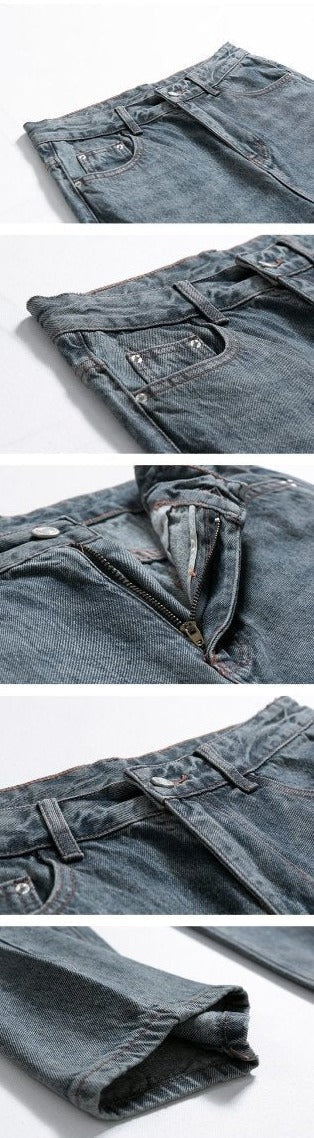 韓国ファッション SELCA-Wash gray denim-mselca2023aw988-06