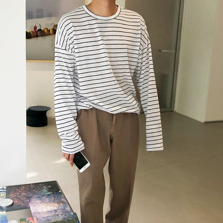 韓国ファッション SELCA-West rubber loose slacks-mselca2023aw990-03