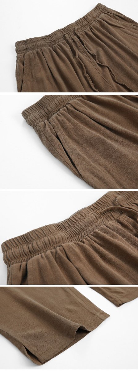 韓国ファッション SELCA-West rubber loose slacks-mselca2023aw990-07