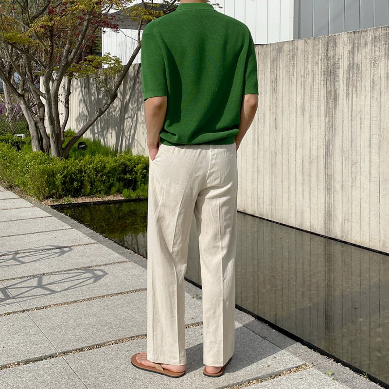 韓国ファッション SELCA-West rubber slacks-mselca2023aw991-03
