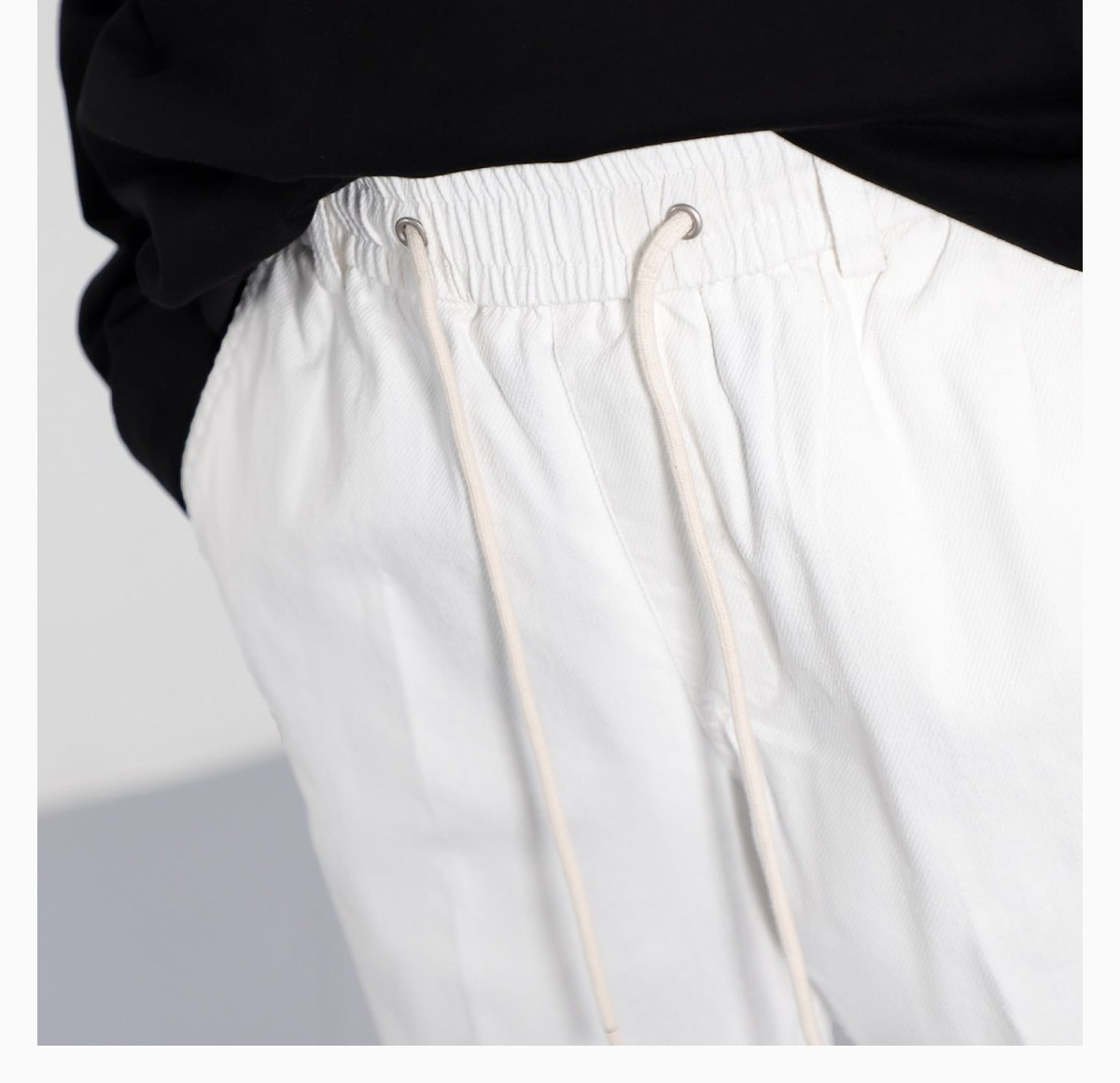 韓国ファッション SELCA-West rubber straight pants-mselca2023aw992-03