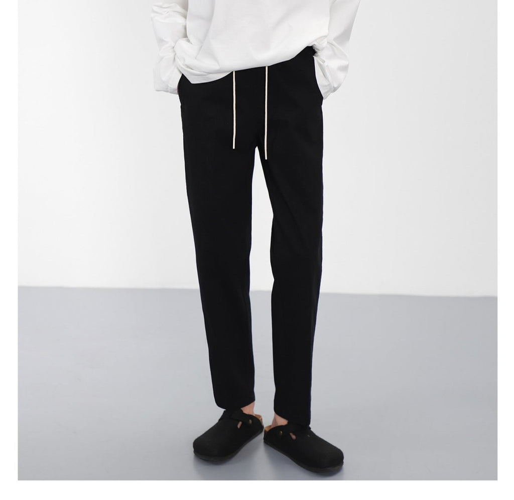 韓国ファッション SELCA-West rubber straight pants-mselca2023aw992-05