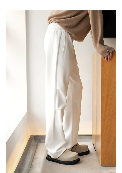 韓国ファッション SELCA-West rubber straight sweat pants-mselca2023aw993-05