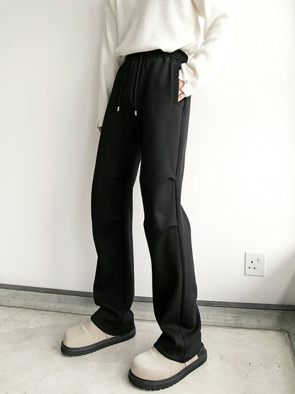 韓国ファッション SELCA-West rubber straight sweat pants-mselca2023aw993-03