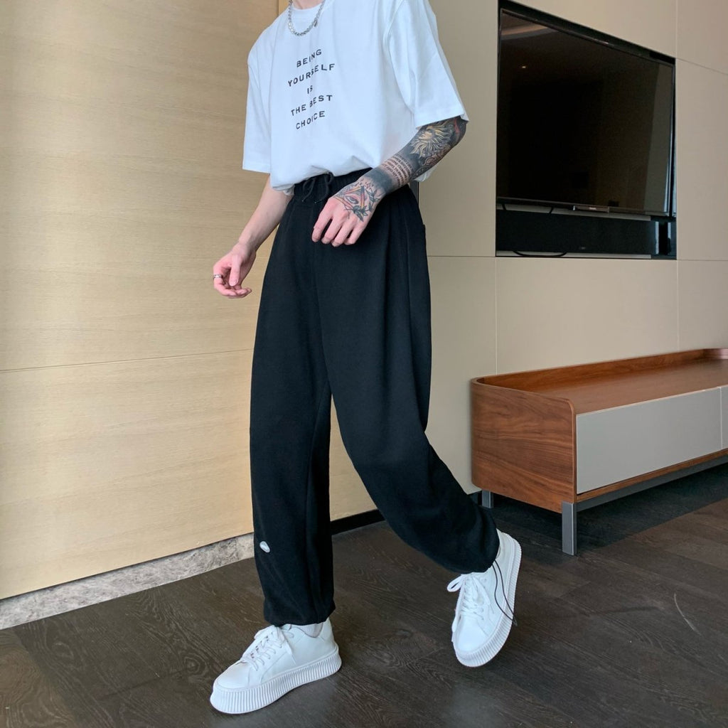 韓国ファッション SELCA-West rubber sweat pants-mselca2023aw994-02
