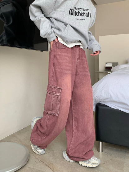 韓国ファッション SELCA-Wide cargo pants-mselca2023aw995-03