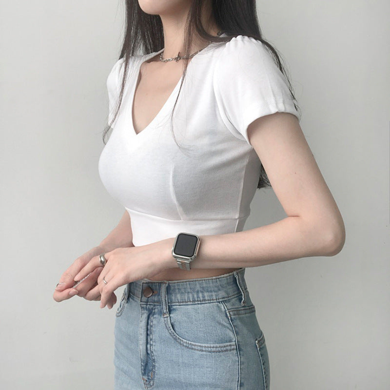 韓国ファッション SELCA-クロップドTシャツ-2023ss-tp5-1-02