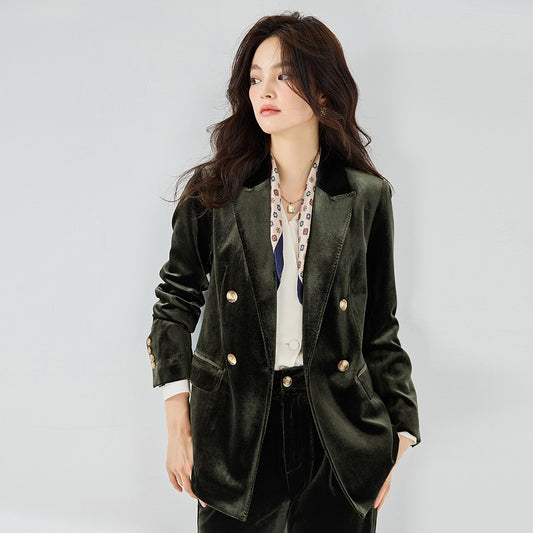 韓国ファッション SELCA-ベルベットスーツセットアップ-2023aw-ot1-01